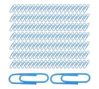 Housoutil 200pcs Blue Metal Paper Clips Document Organizing Clips for Office School Wedding Multipurpose Wire Bookmark Clamps for Fast Sorting and Visual Paper File Organization