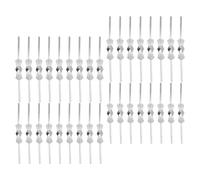 Housoutil 200Pcs Chrome Metal Butterfly Clips 33Mm 40Mm Bow Tie Fasteners for Chandelier Crystal Beads DIY Lighting Connectors Silver Finish Home Decor