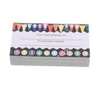 Housoutil 200PCS Classroom Reward Punch Cards for Teachers Students Behavior Incentive Score Cards with Writable Back Loyalty Awards for School and Business Use