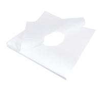 Housoutil 200pcs Neck Hole Cushion Face Massage Cover Disposable Non-Woven Material White Middle with A Hole Design Comfortable Isolation for Spa and Salon Use