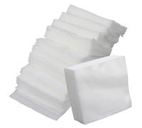 Housoutil 200pcs Non-woven Fabric Makeup Remover Square Pads Lint-free, Individually Wrapped Cosmetic Cleansing Wipes for Sensitive Skin, Travel and Daily Use Face Pads