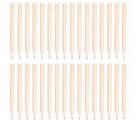 Housoutil 200pcs Pre-sharpened Short round Wood Pencil Hb Natural Wooden Mini Pencils for Boys and Girls Classroom Office Bulk Writing Supplies