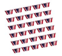 Housoutil 200pcs Union Jack Small Cupcake Liners Paper Baking Cups for Muffins and Desserts, British Flag Cake Wrappers Suitable for Coronation and Party Baking