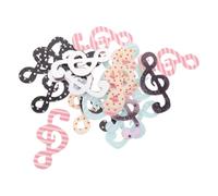 Housoutil 20pcs Acrylic Music Note Charms for DIY Accessories, Lightweight Flatback Treble Clef Embellishments with Polka Dots and Stars, for Crafting Music Note Charm Decorations and Phone