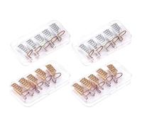 Housoutil 20pcs Aluminum Nail Tip Protectors for DIY Nails at Home Fixed by Bending Two Metal Tripods Assorted Color