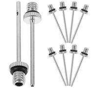 Housoutil 20pcs Ball Needle Inflation Needles Multi-function Metal Compatible with Pumps Silver for Bicycles and Inflatable Cushions Address Inflation Needs Anytime and Anywhere