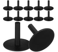 Housoutil 20pcs Black Pp Duck Display Holder for Car Dash with Double-sided Tape, Easy to Use and Tight Fit Rubber Duck Mount for Bumper or Roof Decoration