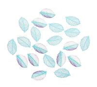 Housoutil 20pcs Creative Leaf Charms DIY Pendant Accessories for Handmade Jewelry Craft Bright Alloy Leaf Pendants Elegant Decoration for Bracelets and Necklaces
