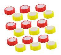 Housoutil 20pcs Flower Shaped Finger Wet Sponge Pads for Bank Finance Department Supplies Efficient Moisturizing Tool for Counting Money and Documents Compact Ergonomic Design for Cashiers