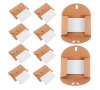 Housoutil 20pcs Kraft Paper Mini Envelopes with Heart Clasp and Greeting Cards Small DIY Gift Card Envelopes for Wedding Party Xmas Money and Festive Celebrations