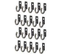 Housoutil 20pcs Retro Zinc Alloy Wall Hooks Mini Organizer | Metal Hanger, Rust Resistant Finish, Smooth Surface Design, Kitchen and Bathroom Use, Set