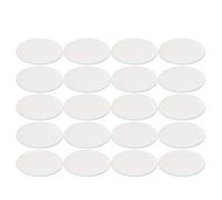Housoutil 20pcs Round Glass Lens Cover for Gu10 Spot Light Lamp Shade, Weatherproof and Dust-Proof Glass Replacement, 4.5cm Diameter for Indoor and Commercial Shop Window Lighting