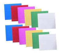 Housoutil 224 Sheets Metallic Origami Foil Paper with Colorful Mirror Reflective Cardstock for Crafts Scrapbooking Card Making Safe DIY Creative Projects