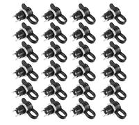 Housoutil 24pcs Dc Power Adapters with Panel Mount Jacks and Waterproof Covers, Plastic Insulated Dc Power Connectors Compatible with 5.5mm and 2.1mm Plugs, Safe and Sturdy for Electronics