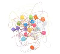 Housoutil 24pcs Plastic Teeth Storage Box Cute Tooth Fairy Keepsake Box for Boys and Girls Milk Collector Portable Container Random Color