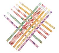 Housoutil 24pcs Wooden Fruit Pattern Pencils with Ergonomic Design and Smooth Writing Experience, for School and Writing Activities, Reward Gift for Elementary Students
