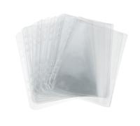 Housoutil 25pcs Binder Refill Sleeves Binder Pockets for Organizing Notes Receipts and Documents Transparent PVC Storage Bags Compatible with Planners and Notebooks for Office School Home