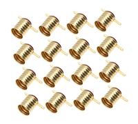 Housoutil 25pcs Mini Bulb Base Holders for DIY Experiments Short Copper Lamp Sockets for Physics Projects for Learning Electronic Science and Hands Skills