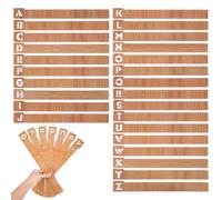 Housoutil 26 Pcs Alphabet Creative Bookmarks Set, Colorful Alphabetical Reading Accessories for Students and Teachers, Cute Office Supplies for Reading List and Book Organization