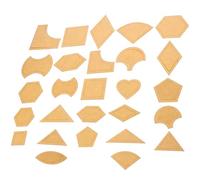 Housoutil 27 Sets Acrylic Patchwork Templates for Quilting Sewing DIY Craft Supplies, Easy to Use and Sturdy Acrylic Sewing Molds for Patchwork Quilt Projects