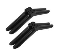 Housoutil 2pairs Tabletop Television Base Stand Legs Replacement with Screws, Plastic Tv Stand Supporting Brackets for Flexible Setup and Deformation Resistance, Suitable for Bedroom