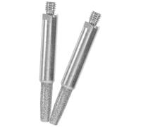 Housoutil 2Pcs 4.8Mm Chainsaw Grinding Stones Burr Sharpening Tool Replacement Heads Manual Chainsaw Sharpener Accessories for Outdoor Power Tools