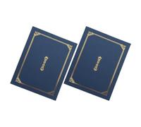 Housoutil 2pcs A4 Paper Certificate Covers with Elegant and Luxurious Design for Graduation Week, Sturdy Diploma Cases and College Diploma Cover, Comfortable to Touch Document Holders