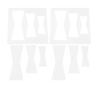 Housoutil 2pcs Acrylic Bow Tie Router Templates for Woodworking, 2mm Thick Butterfly Inlay and Crack Stabilizing Jig Kit, Small Router Templates for Decorative Wood Inlays