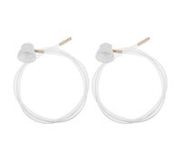 Housoutil 2pcs Air Conditioner Cleaning Aerosol Can Nozzle Hose Extension, White Plastic Spray Bottle Accessory for Stores and Other Settings, Timesaving and Extended Lifespan