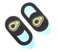 Housoutil 2Pcs Avocado Pattern Camera Cover Slider Privacy Protector for Laptop Computer Tablet Material Anti-hacking Lens Shield