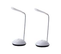 Housoutil 2pcs Battery-Powered Desktop Lamp Led Reading Desk Light Small Tabletop Light Lightweight Study Lamp