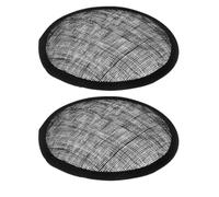Housoutil 2pcs Black Round Linen Hat Base for DIY Women Hat Accessories, Versatile and Easy to Use Mesh Fascinator Support for Millinery Craft Projects