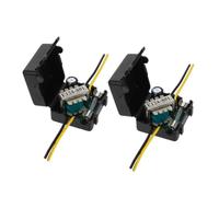 Housoutil 2pcs Car Power Filter Noise Reducer Amplifier Noise Isolator for Stable Automotive Stereo Supply Compatible with Cars Trucks