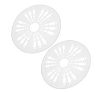 Housoutil 2pcs Clothes Pressing Piece Washing Machine Spin Cap Cover Plastic Thickened Pressure Pad White Protects Fabric Texture Washing Machine Accessories