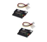 Housoutil 2pcs Compact Flash Ii to 3.5 Inch Hard Drive Adapter with LED for Easy Conversion between Storage Formats for DIY Computer Upgrades