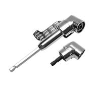 Housoutil 2pcs Degree Alloy Steel Corner Bender Drill Adapter for Electric and Hand Drills, Quick Drive Change Screwdriver Socket Holder for Tight Spaces and Efficient Turning