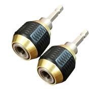 Housoutil 2pcs Drill Socket Adapter Impact Wrench Hexagonal Shank Fast Conversion for Electric Screwdrivers and Cordless Drills Easy Installation for Mechanics and DIY Enthusiasts