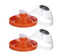 Housoutil 2pcs Electric Drill Dust Collector Dust Prevention Attachment Sturdy Pp Material and Elastic Seal for Home Drilling and Electric Hammer Use