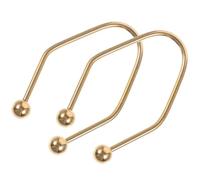 Housoutil 2Pcs Facial Dimple Maker Clips for Cheeks Gold Facial Exerciser Tool for Natural Dimple Development Face Sculpting Trainer and Toning