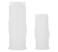 Housoutil 2pcs Flower Carved Candle Mold Silicone Mould for DIY Candle Making with Quick Release and Efficient Molding for Decorative Art Craft at Home