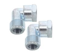 Housoutil 2pcs Gas Stove Joints Threaded Elbow Connectors Leakproof Flexible Gas Fitting for Cooker Tube