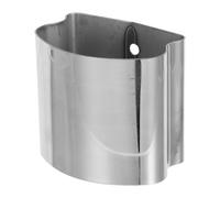 Housoutil 2pcs Handrail Tube Cover End Caps for Staircases Indoor Use, Silver PVC Material with Easy Installation and Universal Compatibility, Stylish and Modern Design for Handrail