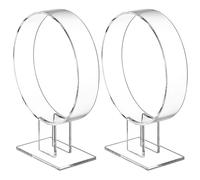 Housoutil 2pcs Headband Display Stand Hair Band Display Stand Headpiece Organizer Acrylic Material White Keep Hairband Organized Prevent De-shaped Headbands for Shopping Centers and Booths