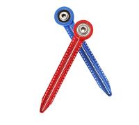 Housoutil 2pcs Hole Ruler Woodworking Hand Tools Round Marking Gauge Compass Circle Ruler Multifunctional Drawing Woodworking Measuring Tool Circular Template Carpenters