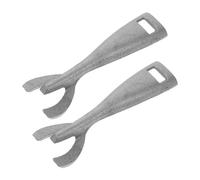 Housoutil 2pcs Iron Anti-scalding Dish Plate Gripper Clips for Barbecue and Oven Use, Multi-Purpose Pan Clip and Fajita Plate Gripper, Heat Resistant Frying Pan Clamps for Grill Skillet