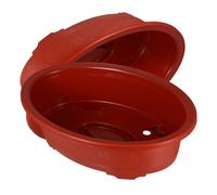 Housoutil 2Pcs Large Oval Bonsai Training Pots, 12.42inch Plastic Plant Planters with Drainage Holes for Indoor Outdoor Garden, Terracotta Style Succulent Flower Container for Trees Herbs