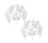 Housoutil 2pcs Leaf Cutting Dies Metal Carbon Steel for Scrapbooking Card Making DIY Embossing Stencils Decorative Paper Die Cuts Precision Nature-Inspired Craft Tools
