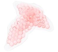 Housoutil 2pcs Lip Cooling Gel Pads 8cm Thick Hot Cold Compress Lip-shaped Patches for Home Lip Care and Beauty Recovery, Reusable Pink Cooling and Heating Eye Mask for Skin Soothing