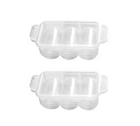 Housoutil 2pcs Long Three Grid Sushi Mold Japan Sushi Maker DIY Accessory Convenient to Use Easy to Clean for Home and Restaurant