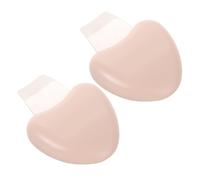 Housoutil 2pcs Manual Blackhead Removal Tool Set with Heart-shaped Pink Stainless Steel Skin Spatula for Face Pore Cleaning and Hair Follicle Cleansing, for Women